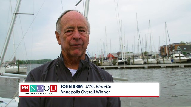 Helly Hansen NOOD Regatta Annapolis Overall Winner John Brim.