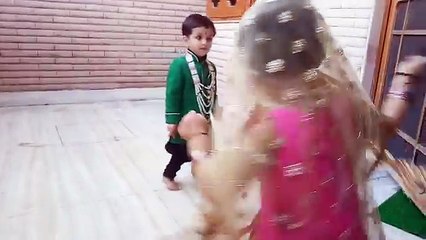 Little Girl and Boy Dancing....