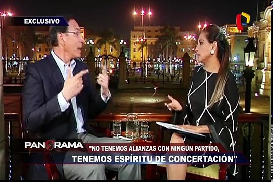 Martín Vizcarra: no tenemos alianzas con partidos políticos, tenemos espíritu de concertación
