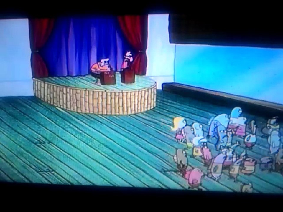 spongebob squarepants - mermaidman and barnacle boy goes to krusty crab