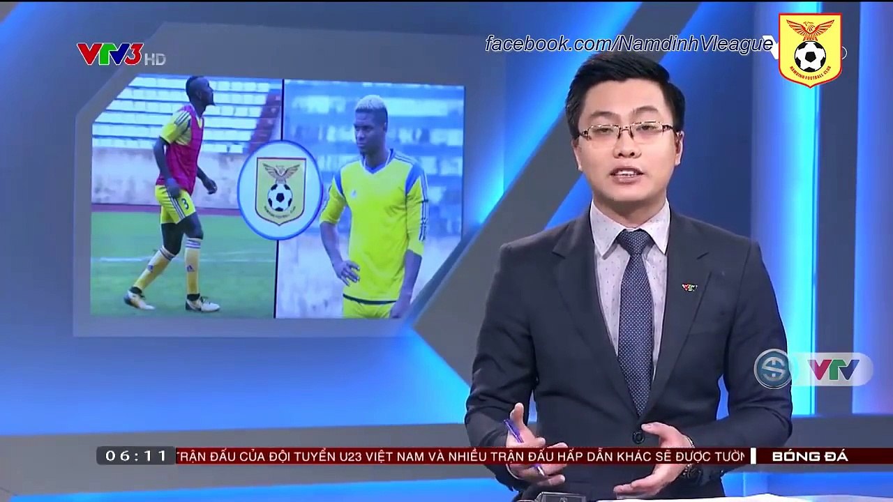 VTV3 Nam Định tuyển chọn ngoại binh cho mùa giải Vleague 2018