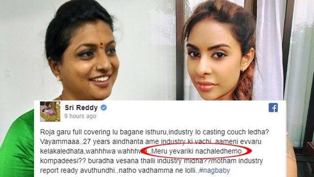 Sri Reddy Sensational Comments On Roja