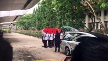 WATCH: Military funeral underway at Mandai Crematorium for NSF Dave Lee, who died earlier this week after suffering from heat injuries. (Video: Tang See Kit)
