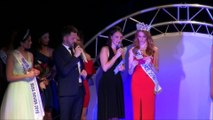 Lauralyne Demesmay reçoit la couronne de Miss Doubs des mains de Miss France, Maëva Coucke