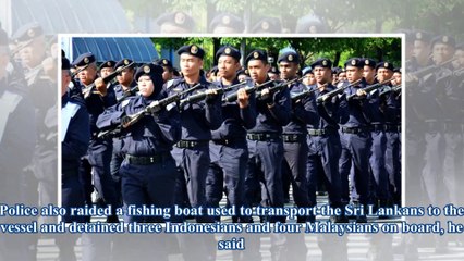 டேங்கர் கப்பல் மூலம் சட்டவிரோதமாக செல்ல முயன்ற இலங்கையை சேர்ந்த 131 பேர் கைது-வீடியோ