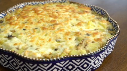 Fırında Mantarlı Patates Tarifi