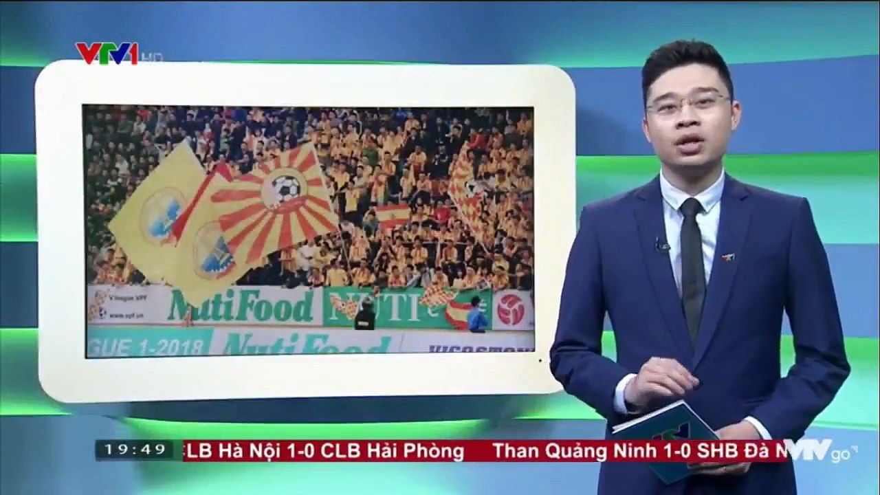 VTV1 Sự trở lại ấn tượng của CĐV Nam Định trong ngày trở lại Vleague