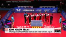 Issues over forming joint Korea teams in the upcoming Asian Games