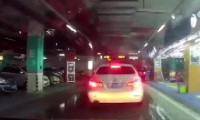 Çin’de yer altı otoparkında göçük kamerada: 3 ölü