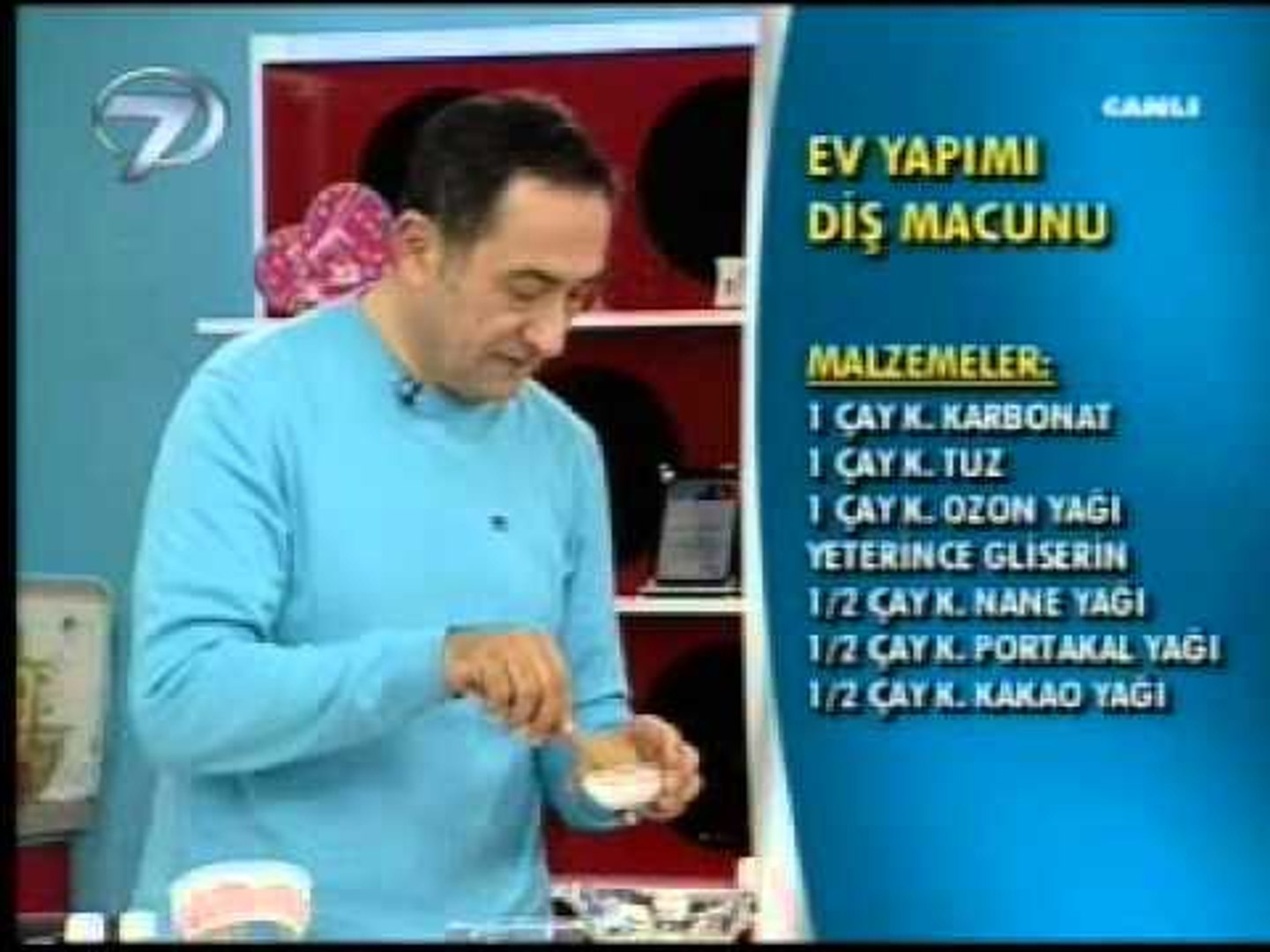 DR. FERIDUN KUNAK'TAN EV YAPIMI DİŞ MACUNU TARİFİ - Dailymotion Video