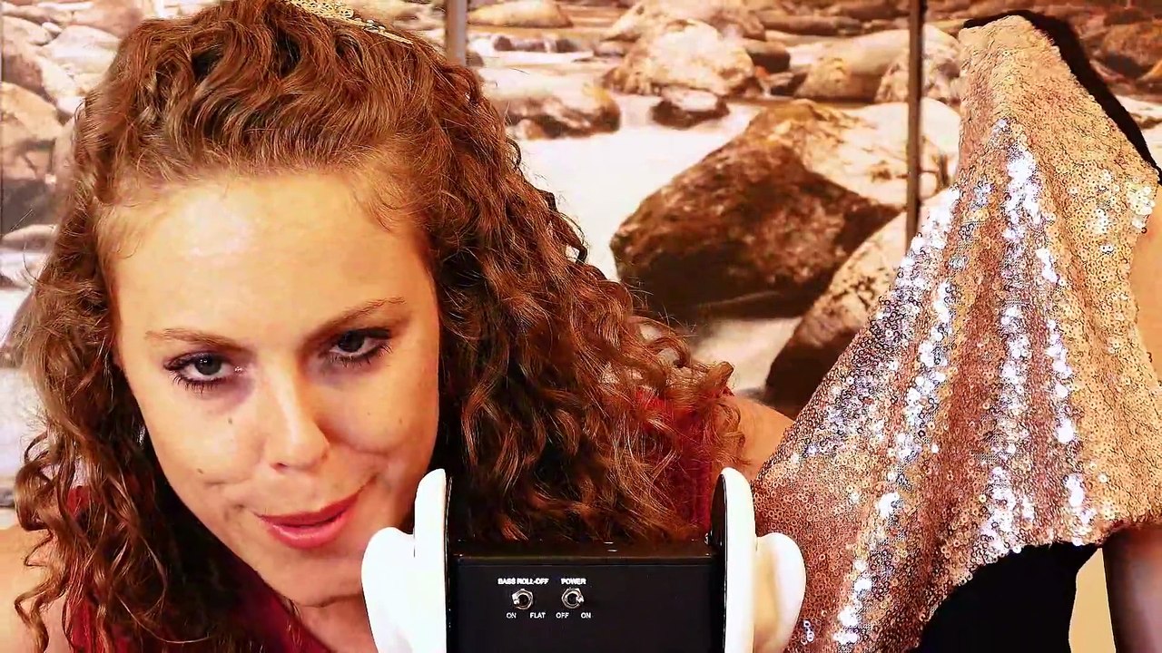 ASMR 3Dio Ear Massage & Gentle Cupping   Sequins & Lace, Ear to Ear Whispering, SheIn Fashion Haul