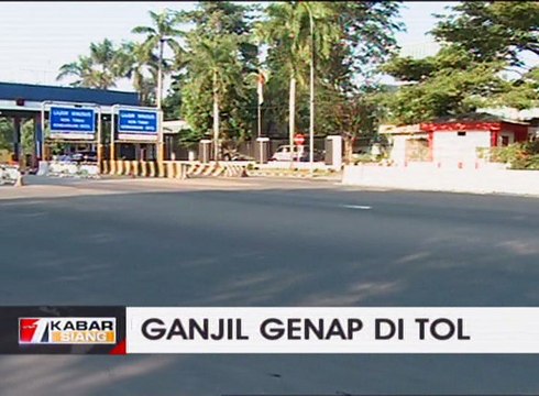 Pelaksanaan Sistem Ganjil Genap di Tol Karawaci Ditunda