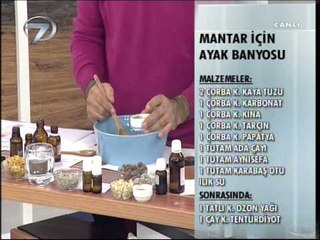 DR. FERIDUN KUNAK'TAN MANTAR İÇİN AYAK BANYOSU