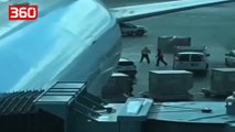 Video që po çmend rrjetin/ Fantazma lëviz kontenierin e valixheve në aeroport,askush nuk i jep dot përgjigje (360video)