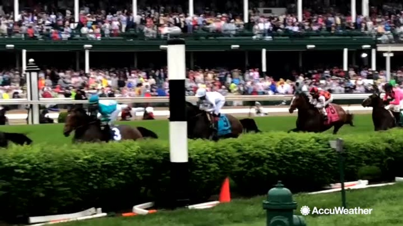 Most rain ever at the Kentucky Derby
