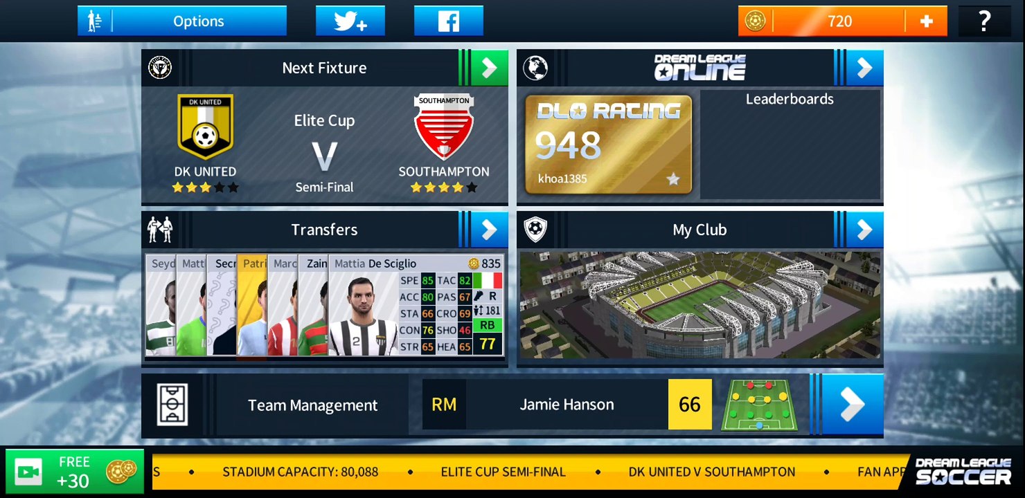 Dream League 2018 IOS Android - Season 1 - Game 18