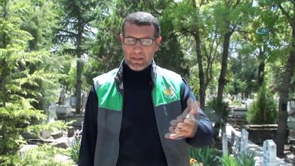 Mezarlıktaki kızı gören görevli o anları anlattı