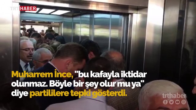 CHP'de asansör krizi: Muharrem İnce tepki gösterdi