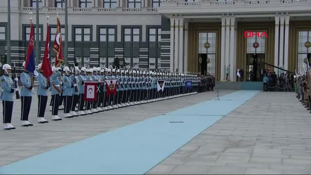 Cumhurbaşkanı Erdoğan, Sırbistan Cumhurbaşkanı Aleksandar Vuçiç'i Resmi Törenle Karşıladı