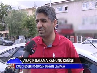 ARAÇ KİRALAMA SİSTEMİNDE DEĞİŞİKLİĞE GİDİLDİ