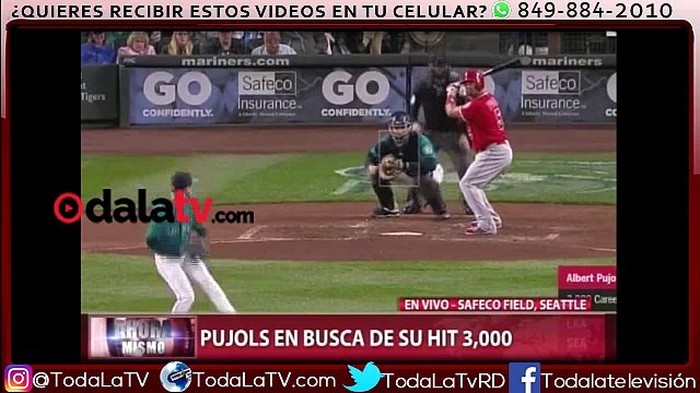 Albert Pujols alcanza los 3,000 hits en las Grandes Ligas; tercer dominicano -CDN