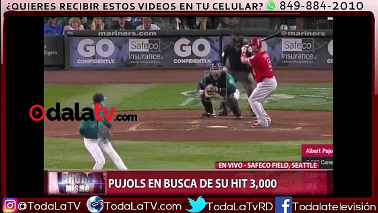 Albert Pujols alcanza los 3,000 hits en las Grandes Ligas; tercer dominicano -CDN
