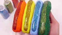 How To Make Hot dog Color Foam Glitter Slime Clay Learn the Recipe DIY 핫도그 칼라폼 반짝이 액체괴물 만들기 점토