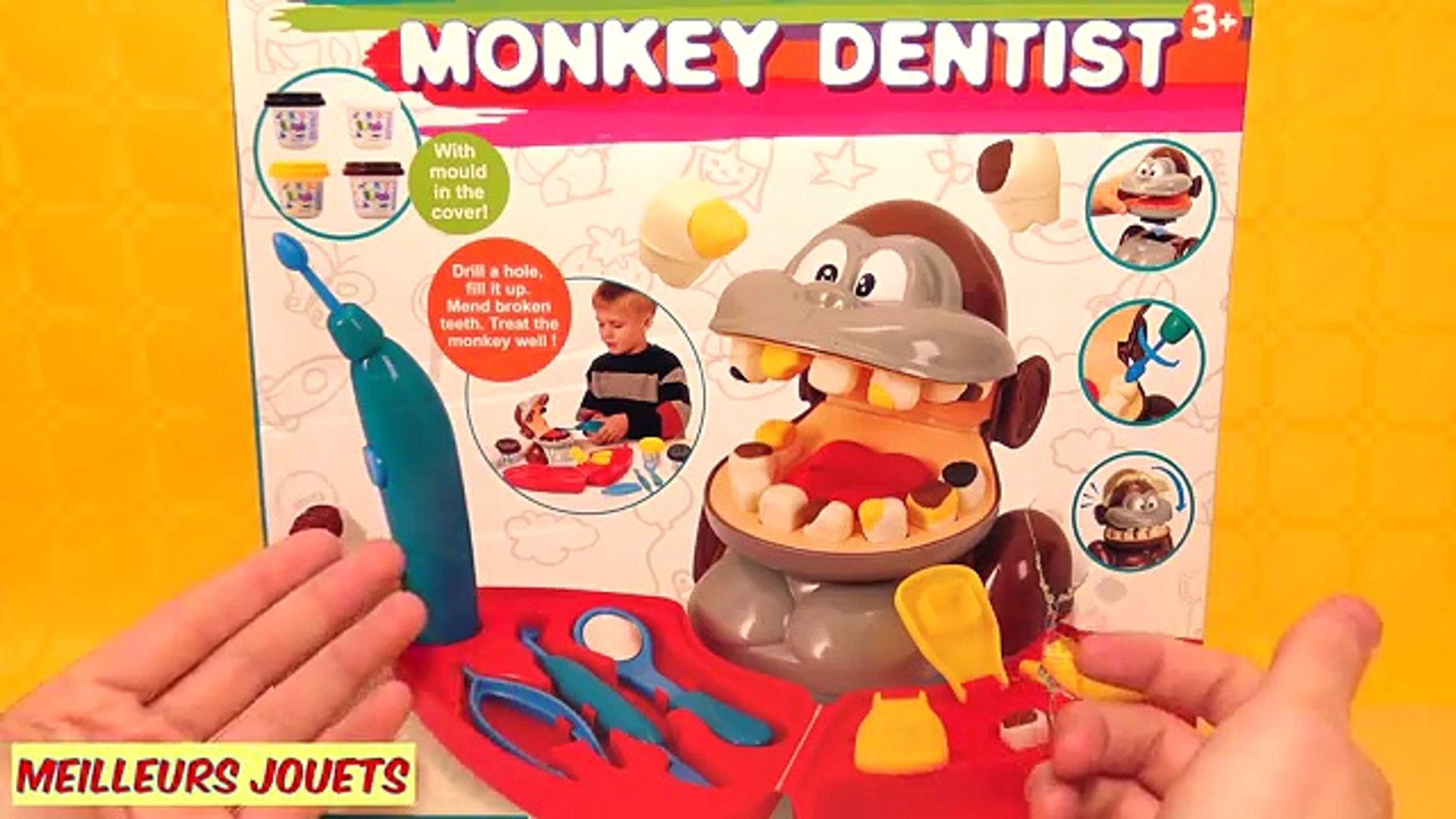 Singe Dentiste Pâte à Modeler Play Doh Fabrication de Dents Jouets