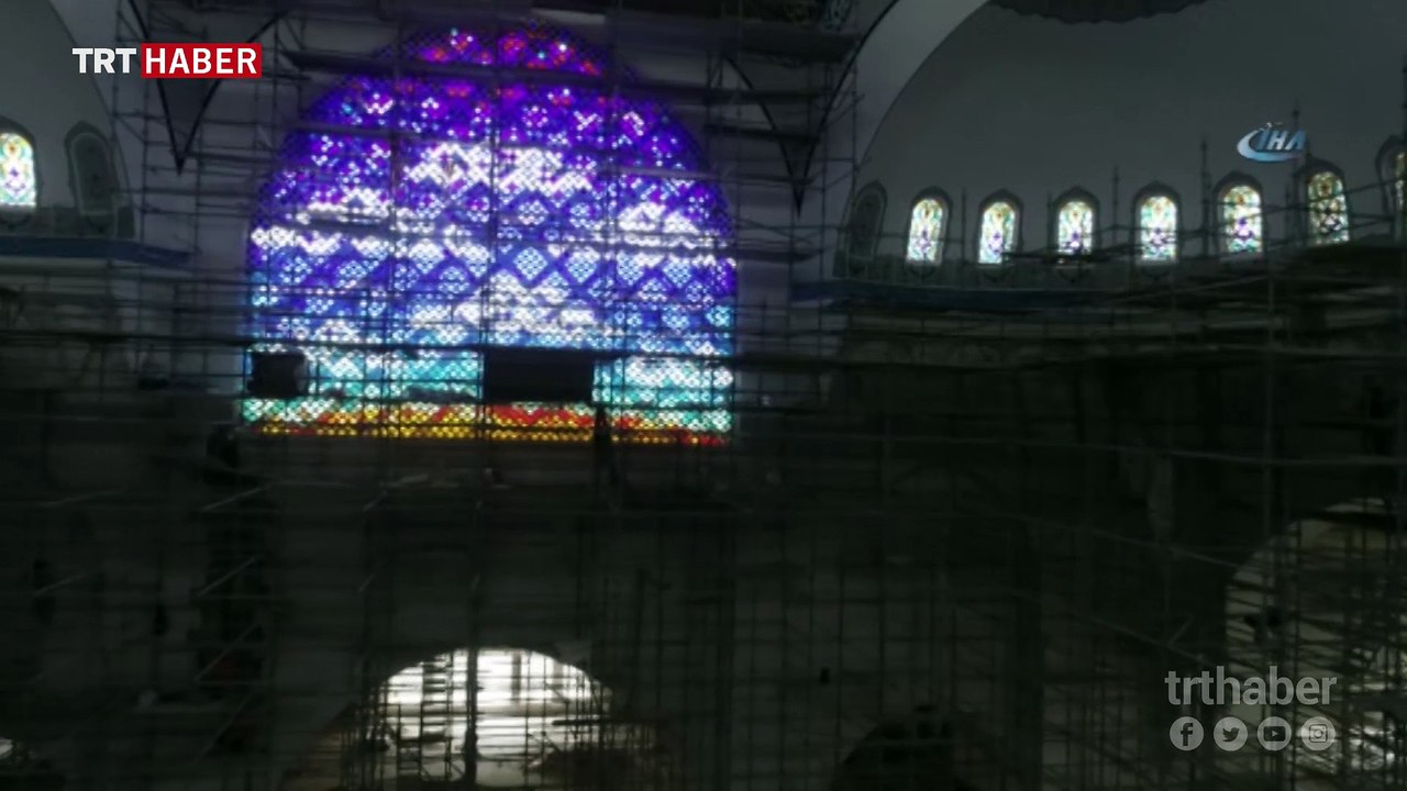 Çamlıca Camii'nin içi ilk kez görüntülendi