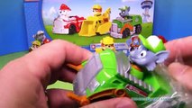 PAW PATROL Rocky and Marshall and Rubble Vehicle Racers Toy Unboxing