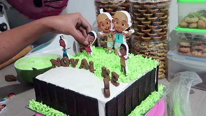 CARA MEMBUAT KUE ULANG TAHUN UPIN IPIN DENGAN CEPAT DAN UNIK - HOW TO MAKE BIRTHDAY CAKE