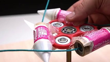 FIDGET SPINNER mit RAKETENANTRIEB selber bauen - EXPERIMENT