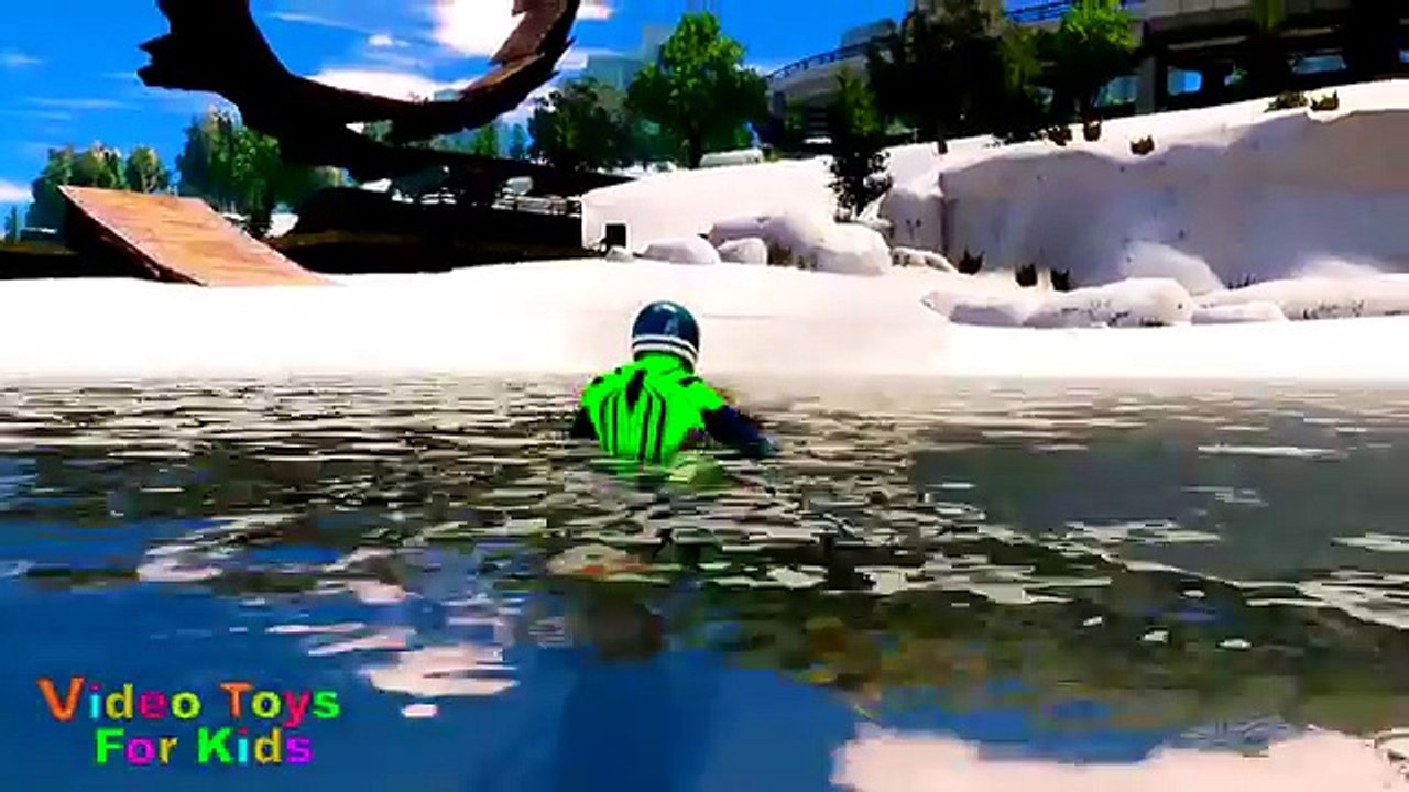 Spiderman Motorcycle videos for children Spider Cartoon videos Motorbike for Kids Toys