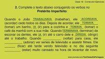 Clases de Portugués - Clase 18.2 - Ejercicios: PRETÉRITO IMPERFEITO - NIVEL BÁSICO A2