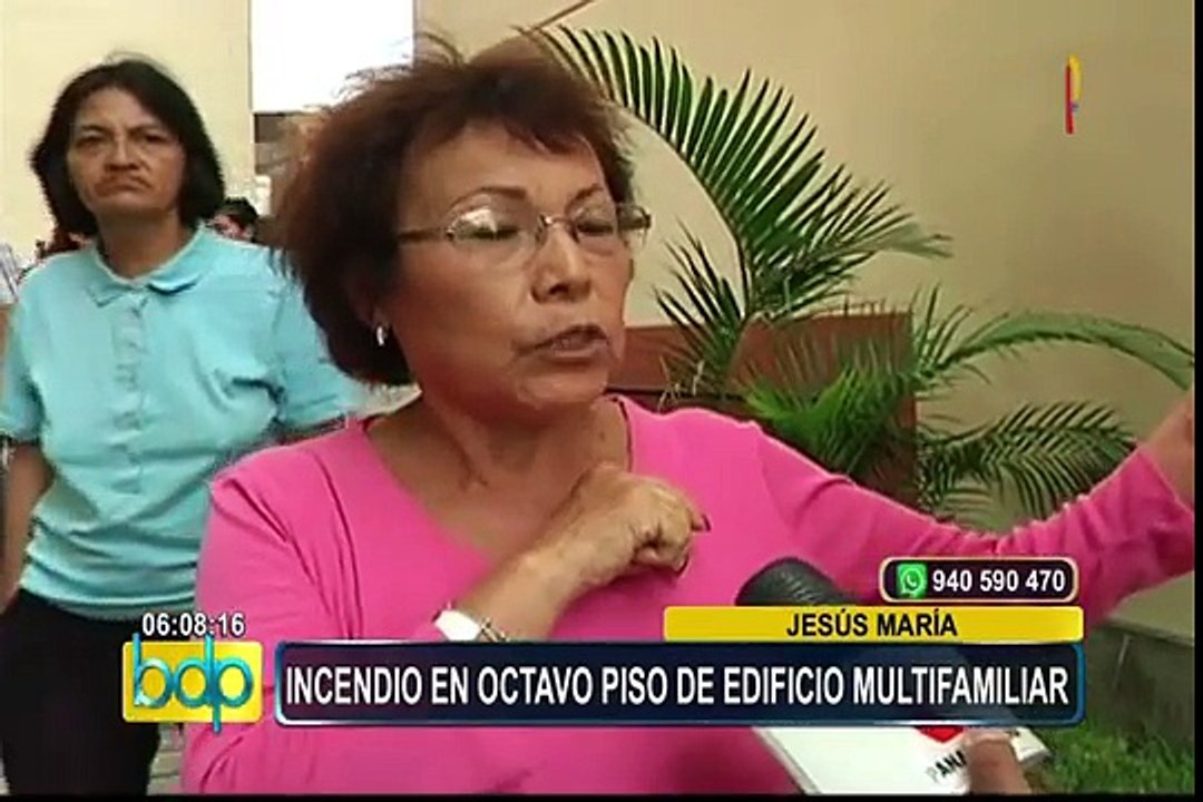 Jesús María: incendió afectó edificio multifamiliar en av. Brasil