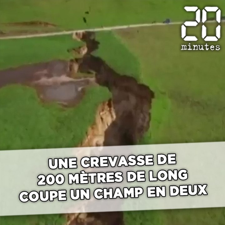 Une crevasse de 200 mètres de long coupe un champ en deux en Nouvelle-Zélande