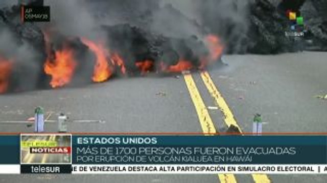 Hawai: Evacúan a 1.700 personas por erupción del volcán kilauea