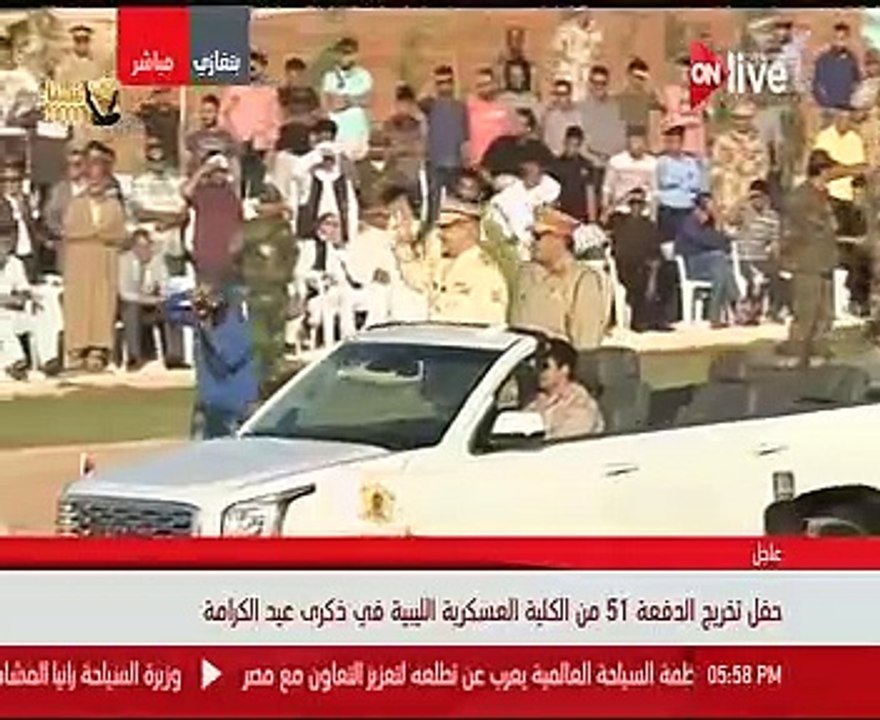 المشير خليفة حفتر يشهد حفل تخرج الدفعة 51 من ال...