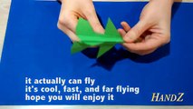 Origami F-16 Falcon Tutorial - Flying model. Paper Airplane that Flies