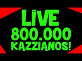 LIVE ESPECIAL DE 800.000 KAZZIANOS!! (Minecraft e Outras Coisas!)