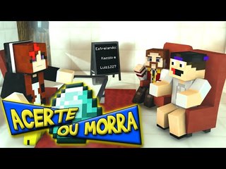 Minecraft: ACERTE OU MORRA - STEVE OU HEROBRINE?! (c/ Luiz e Miss)