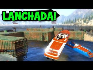 BARCOS LOUCOS!! LEON ASSASSINO!! - GTA V Online (PS4) (c/ Montalvão e Nakada)