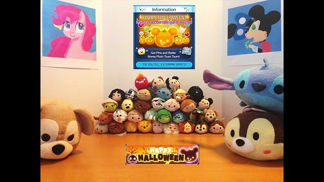 Tsum Tsum Halloween Event (Pumpkins, Candies) and Rattle Bones Pluto Gameplay