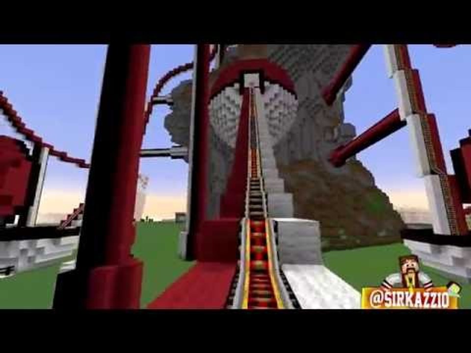 Minecraft: MONTANHA RUSSA POKÉMON?! :O (Pokémon Roller Coaster)
