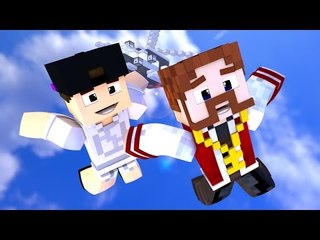 Minecraft: SUPER QUEDA 2 #12 - GANHEI DO LUIZ! FINALMENTE!! (c/ Luiz)