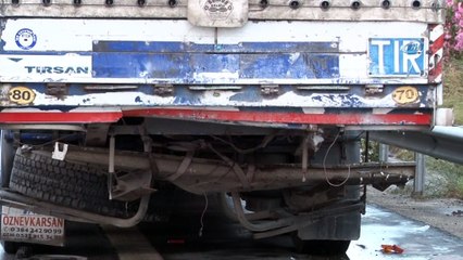 Adana otoyolunda trafik kazası: 1 ölü 2 yaralı