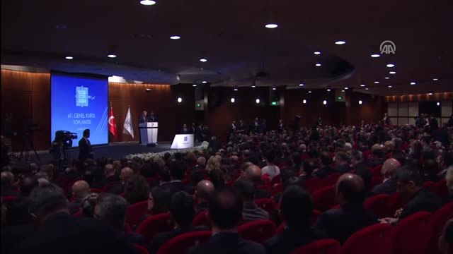 Türkiye Bankalar Birliği Genel Kurulu - TBB Yönetim Kurulu Başkanı Aydın - İstanbul