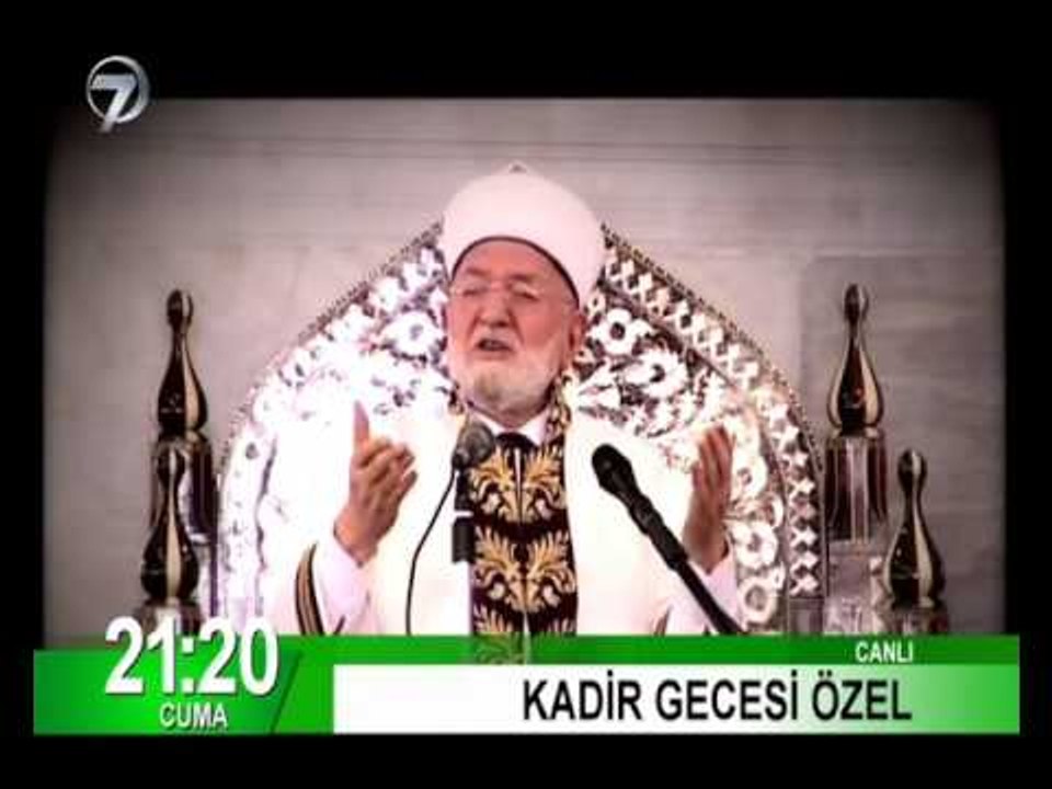 'Kadir Gecesi Özel' programı yarın akşam (1 Temmuz Cuma) 21:20'de canlı yayınla Kanal 7 ekranlarında