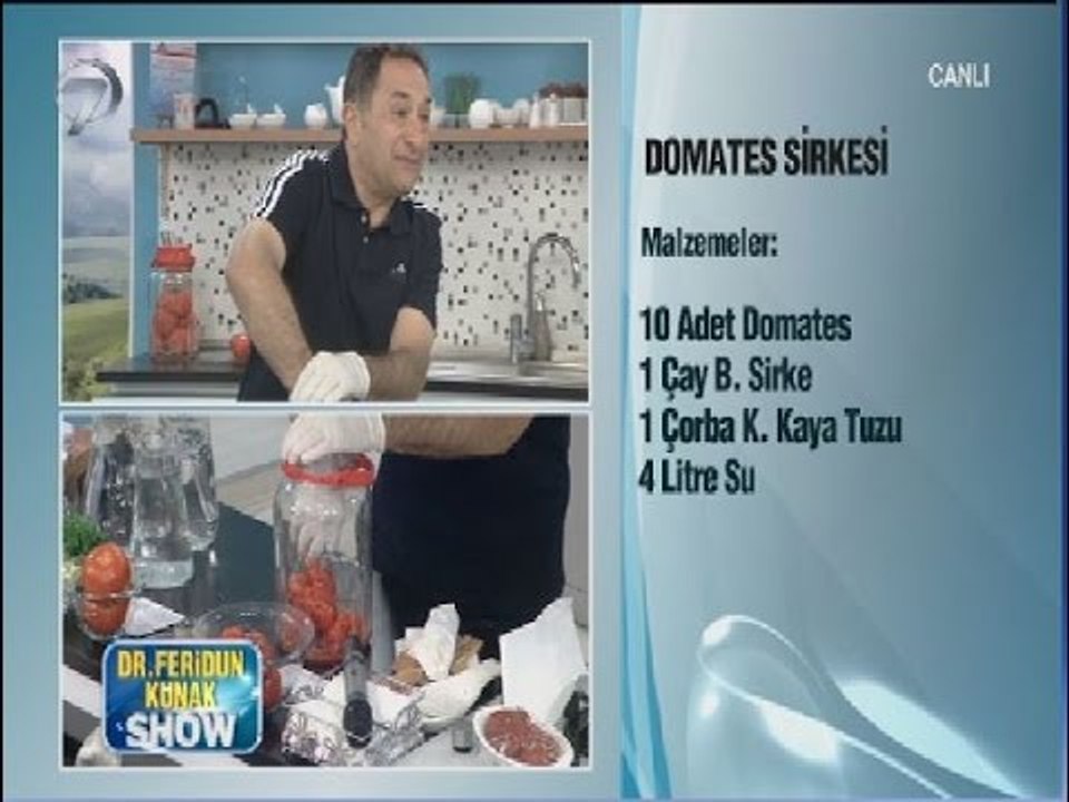 Dr.Feridun Kunak'tan Domates Sirkesi Tarifi