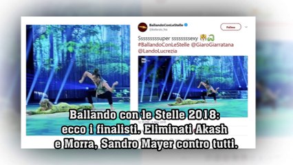 Ballando con le Stelle 2018: ecco i finalisti. Eliminati Akash e Morra, Sandro Mayer contro tutti